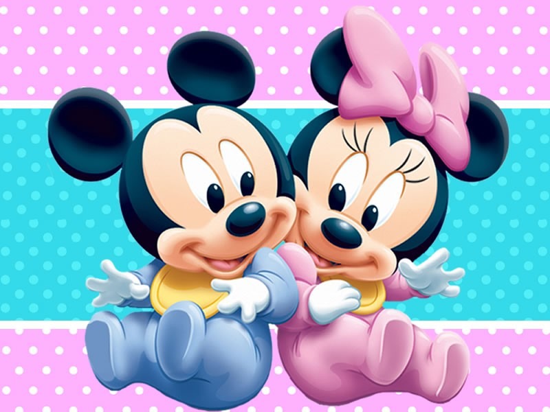 Kit Imprimible Mickey Y Minnie Bebe Disena Tarjetas Y Mas Kit Imprimibles
